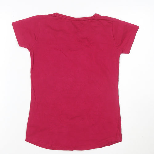 Mountain Warehouse Women's Pink UK6 Cotton Stretch Summer T-Shirt