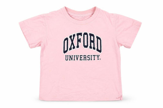 Oxford University Girls Pink T-Shirt 5-6 Years 100% Cotton Casual Tee