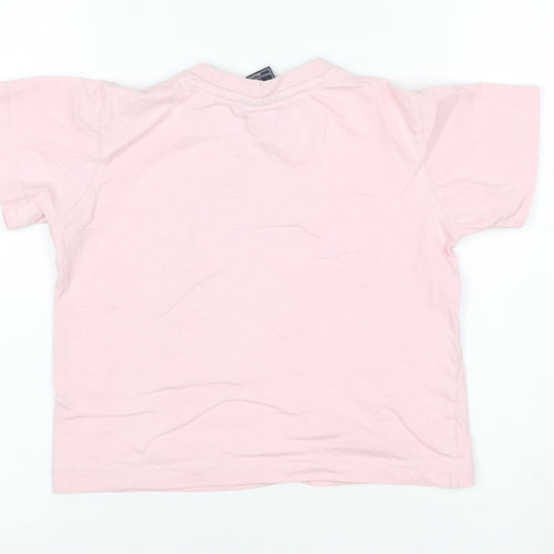 Oxford University Girls Pink T-Shirt 5-6 Years 100% Cotton Casual Tee