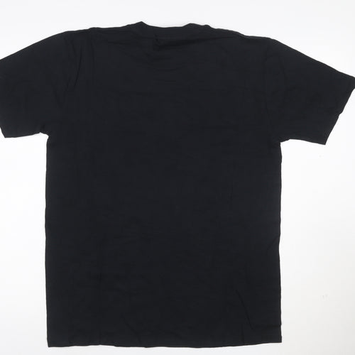 UFC Men's Black Cotton Gym Logo T-Shirt Size M
