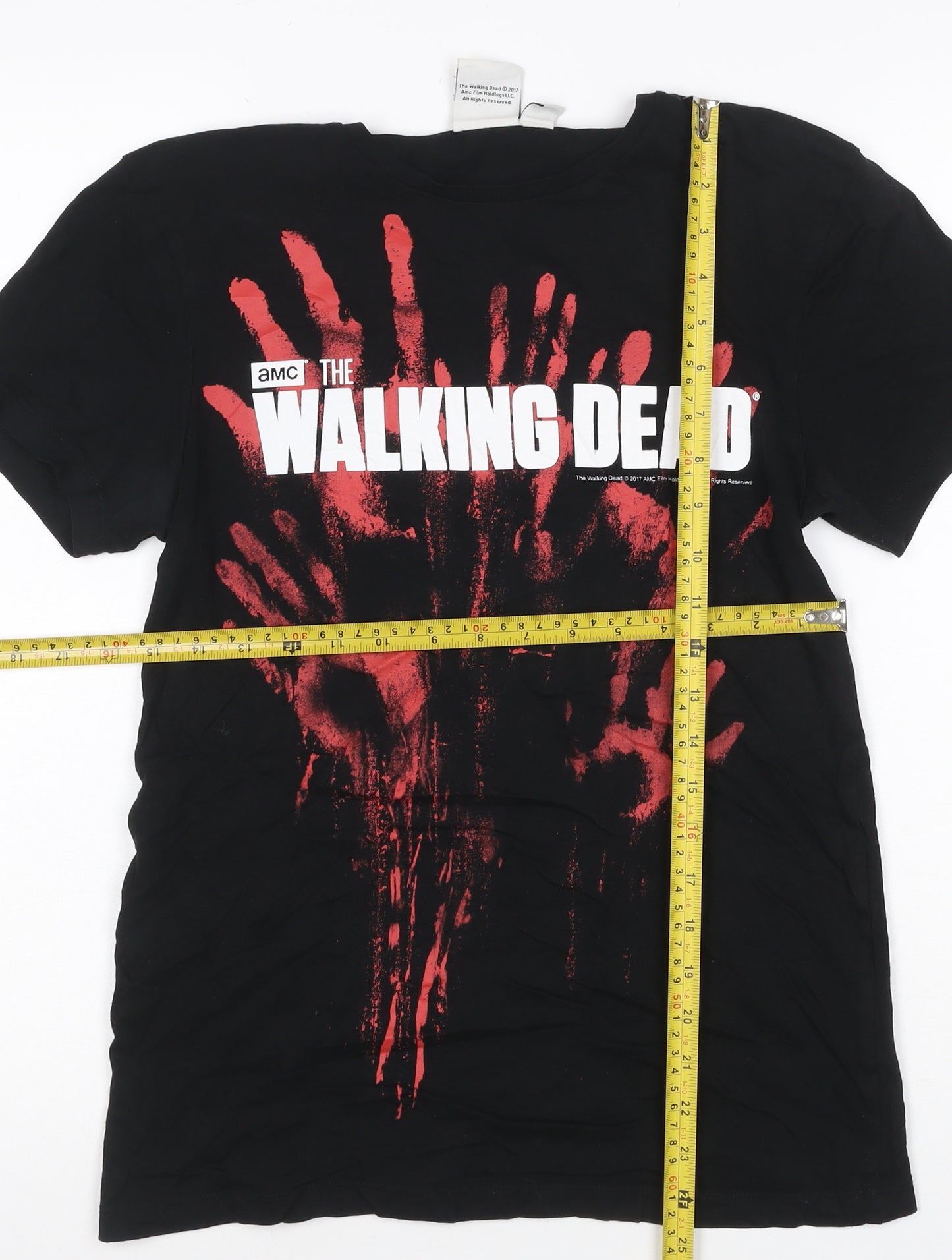 AMC The Walking Dead Men's Black XS Graphic Horror T-Shirt