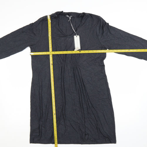 Laura Ashley Women’s Grey Long Sleeve Shift Dress Size 14