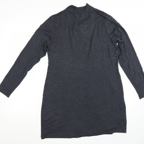 Laura Ashley Women’s Grey Long Sleeve Shift Dress Size 14