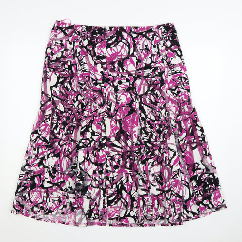 Marks and Spencer Women’s Multicoloured Floral A-Line Skirt Size 16