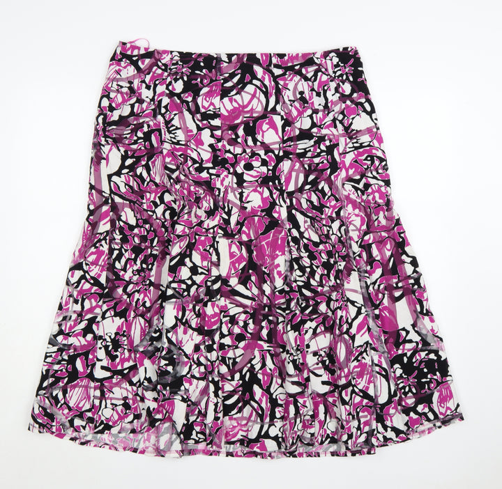 Marks and Spencer Women’s Multicoloured Floral A-Line Skirt Size 16