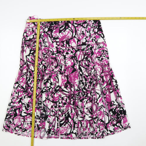 Marks and Spencer Women’s Multicoloured Floral A-Line Skirt Size 16