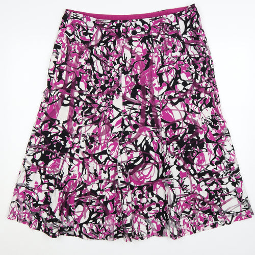 Marks and Spencer Women’s Multicoloured Floral A-Line Skirt Size 16