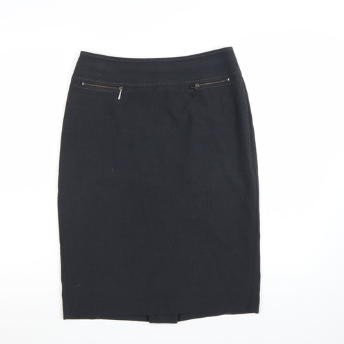 Marks and Spencer Women's Grey Pencil Work Skirt Size 10