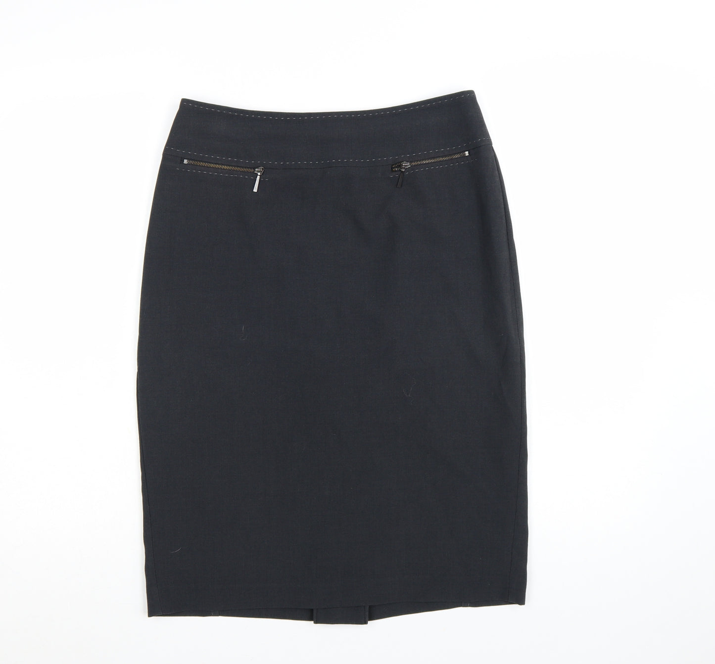 Marks and Spencer Women's Grey Pencil Work Skirt Size 10