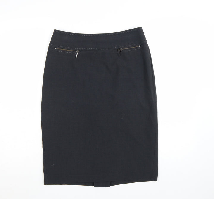 Marks and Spencer Women's Grey Pencil Work Skirt Size 10