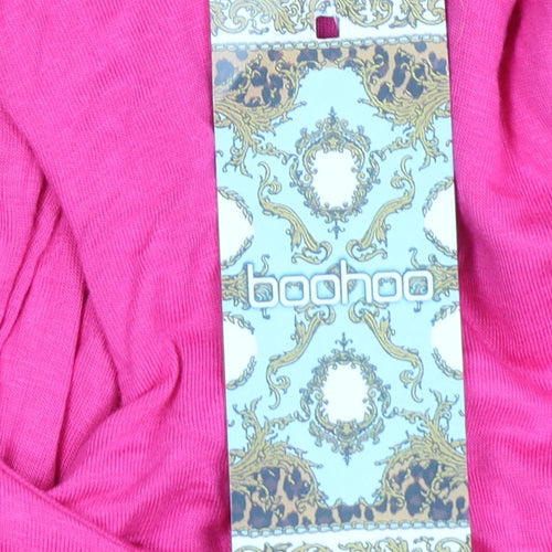 Boohoo Women Pink Maxi Sleeveless Jersey Dress Size 12
