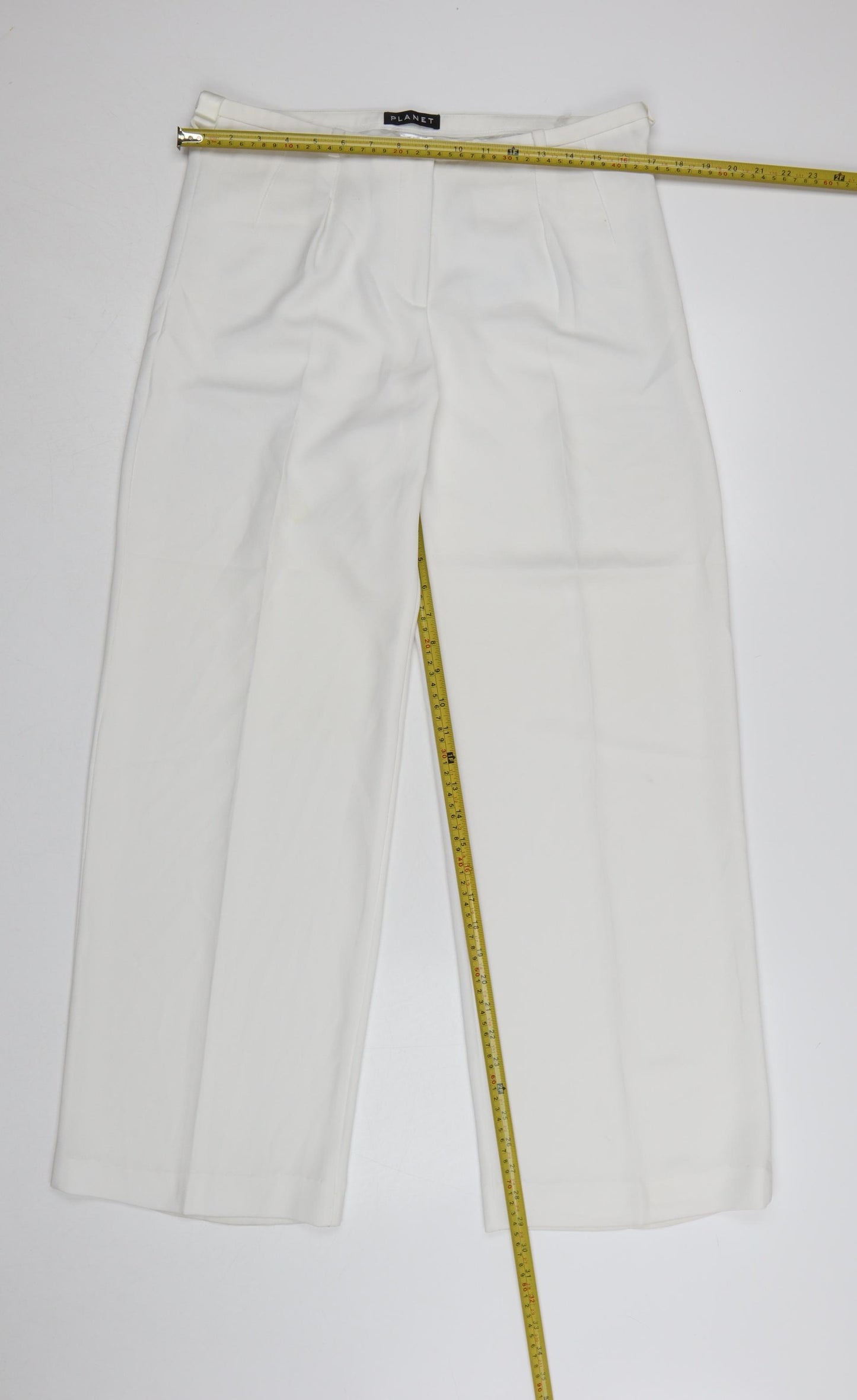 Planet Women White Size 12 Wide-Leg Dress Pants