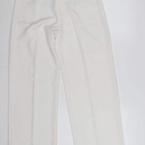 Planet Women White Size 12 Wide-Leg Dress Pants