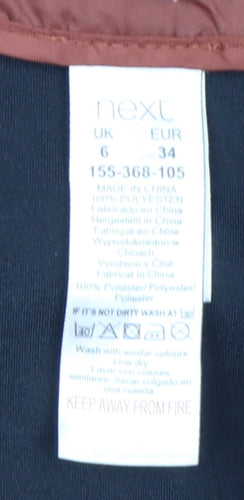Next Women’s Brown Suede Effect A-Line Knee Length Skirt UK 6