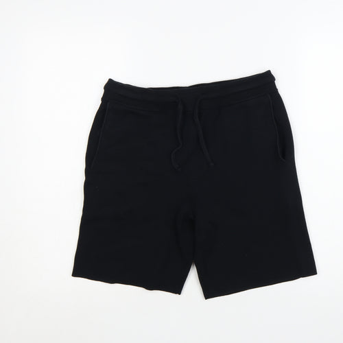 Marks and Spencer Autograph Men's Black Sweat Shorts Small