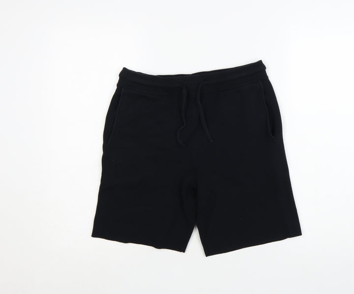 Marks and Spencer Autograph Men's Black Sweat Shorts Small