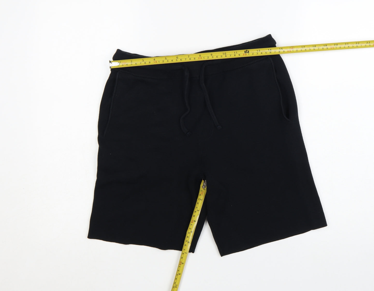 Marks and Spencer Autograph Men's Black Sweat Shorts Small