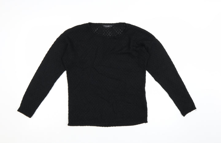 Dorothy Perkins Women’s Black Size 8 Open-Knit Pullover Jumper