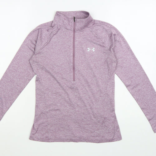 Under Armour Womens Purple 1/2 Zip Pullover Sweatshirt XS