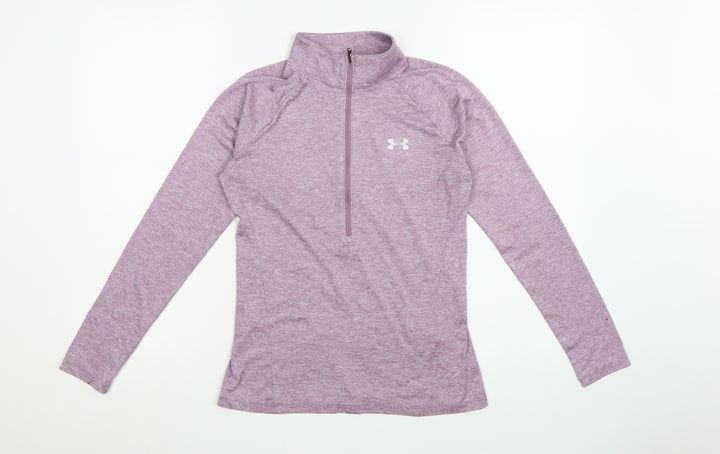 Under Armour Womens Purple 1/2 Zip Pullover Sweatshirt XS