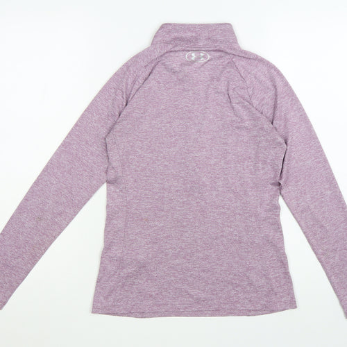 Under Armour Womens Purple 1/2 Zip Pullover Sweatshirt XS