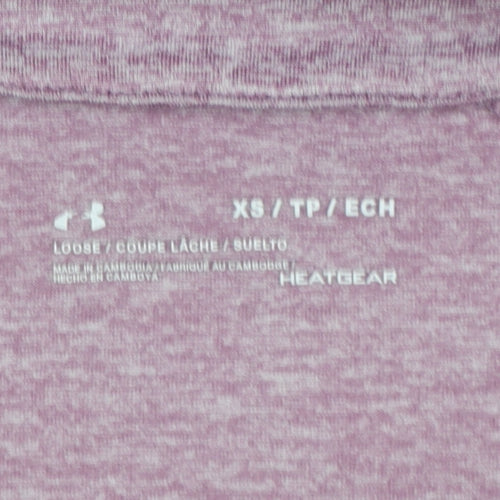 Under Armour Womens Purple 1/2 Zip Pullover Sweatshirt XS