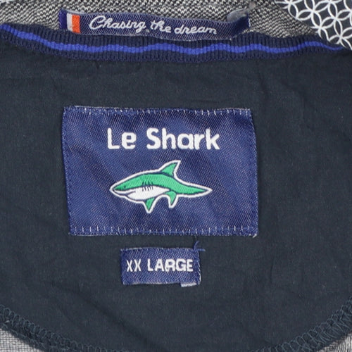 Le Shark Men’s Grey Short Sleeve Polo Shirt 2XL Regular Fit