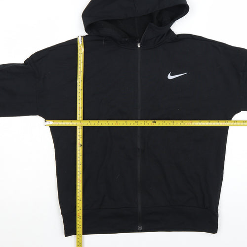 Nike Womens Black XS Full Zip Dri-Fit Hoodie Running Jacket