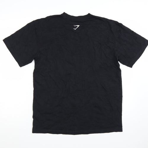 Gymshark Men's Black GSLC Graphic T-Shirt Size S Cotton Blend