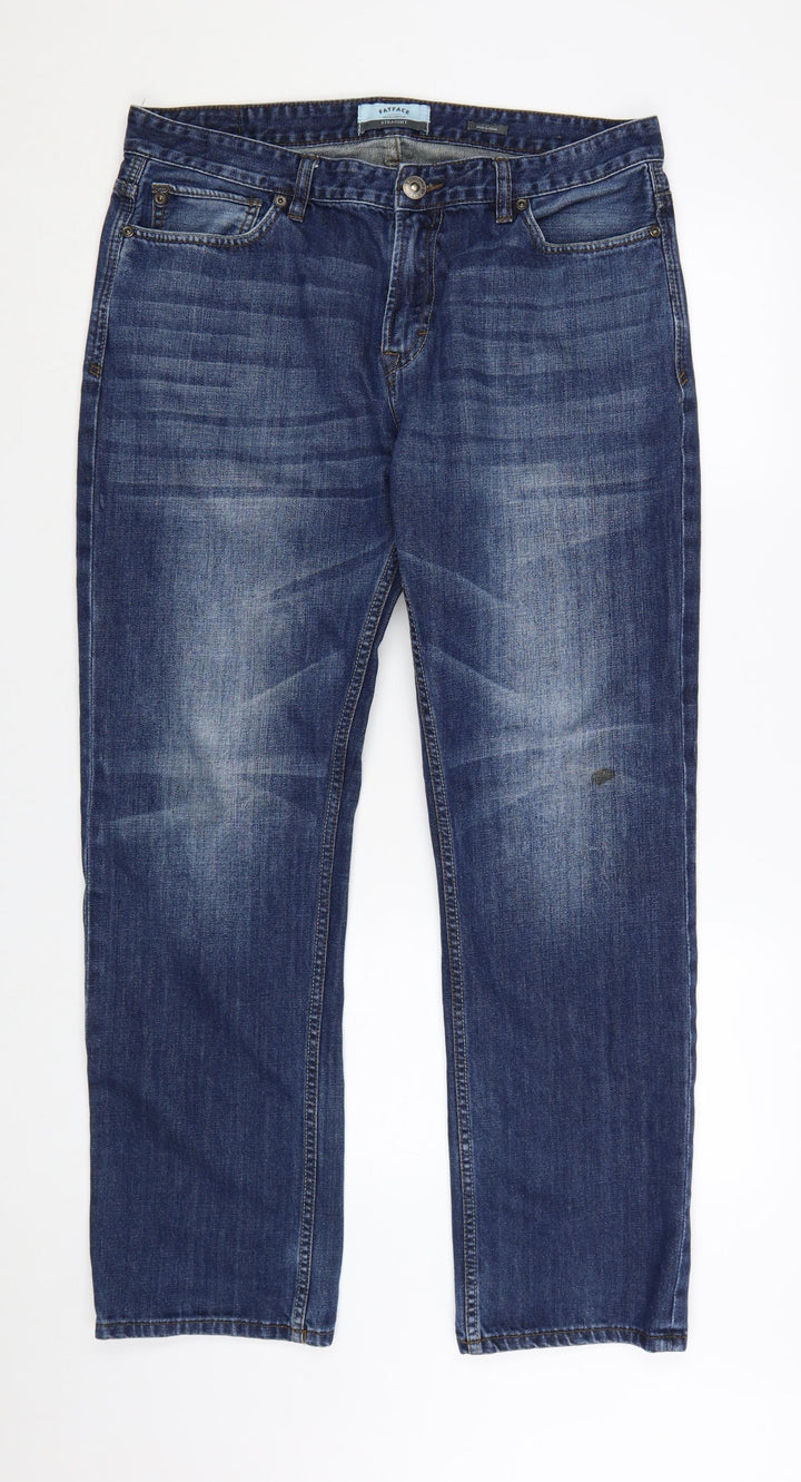FatFace Men's Blue Straight Leg 36R Denim Jeans