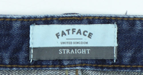 FatFace Men's Blue Straight Leg 36R Denim Jeans