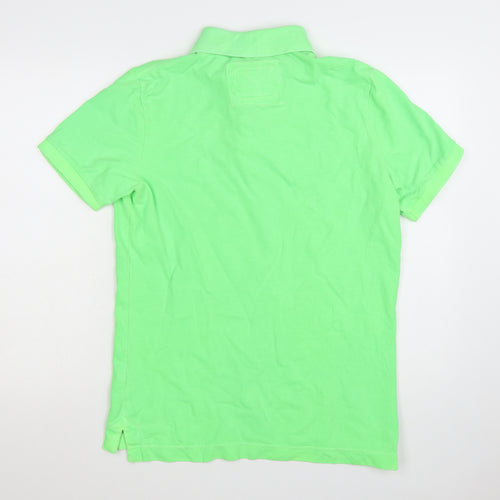 Superdry Men's Green XL Classic Short Sleeve Polo Shirt