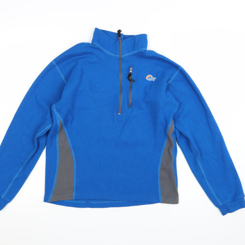 Lowe Alpine Women’s Blue 1/2 Zip Fleece Pullover Small Lightweight Outdoor Top