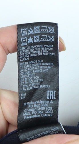 Marks and Spencer Women Blue Size 8 Straight Stretch Jeans