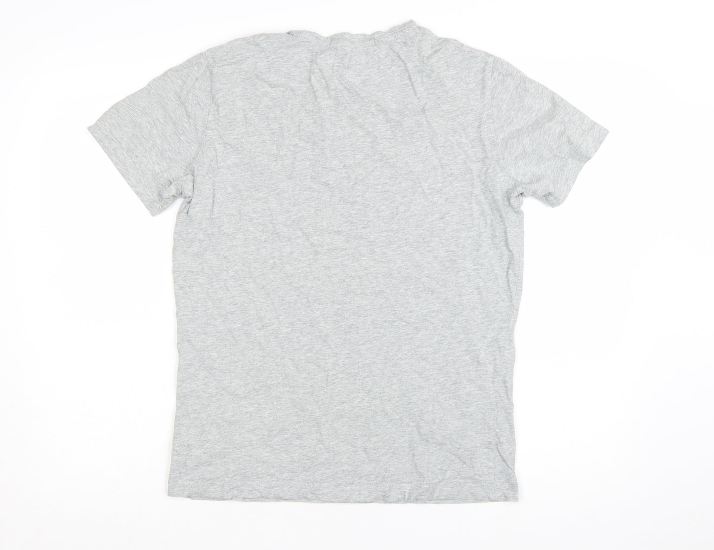 Calvin Klein Jeans Mens Grey Cotton Crew Neck Logo T-Shirt Size M