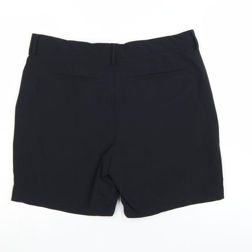 Marks and Spencer Men's Black 34 Chino Shorts Stretch Regular Fit