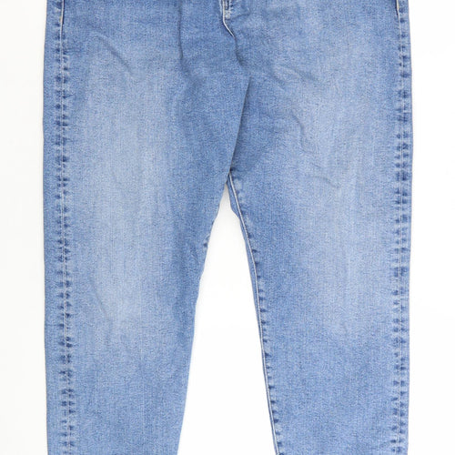 Marks and Spencer Women’s Blue Mom Jeans Size 18 Regular Denim
