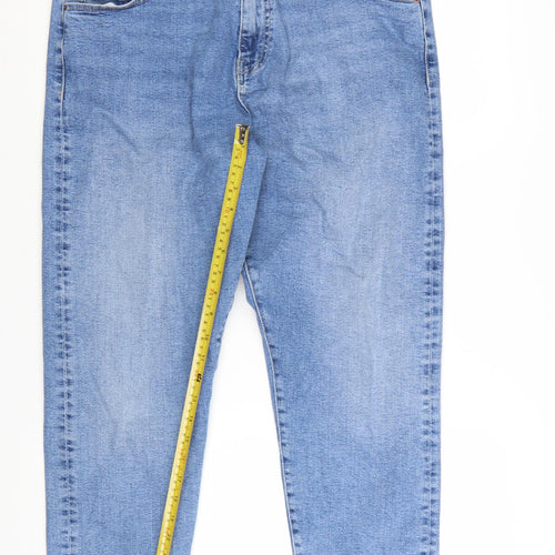 Marks and Spencer Women’s Blue Mom Jeans Size 18 Regular Denim