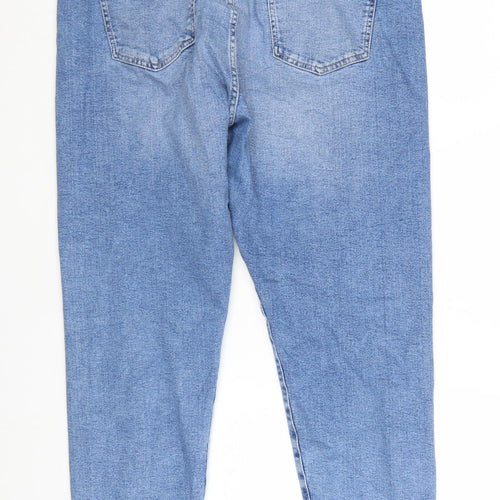 Marks and Spencer Women’s Blue Mom Jeans Size 18 Regular Denim