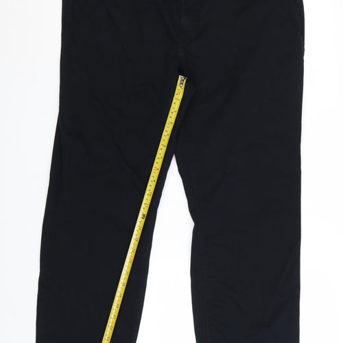 Marks and Spencer Men's Black 38x29 Straight Fit Stretch Jeans