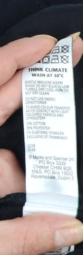 Marks and Spencer Men's Black 38x29 Straight Fit Stretch Jeans