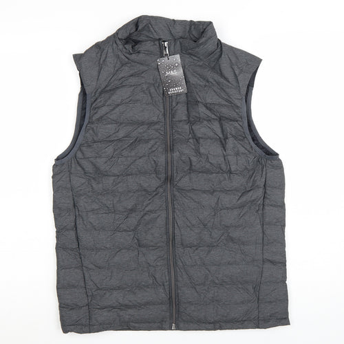 Marks and Spencer Mens Grey Down Padded Bodywarmer S Regular Fit