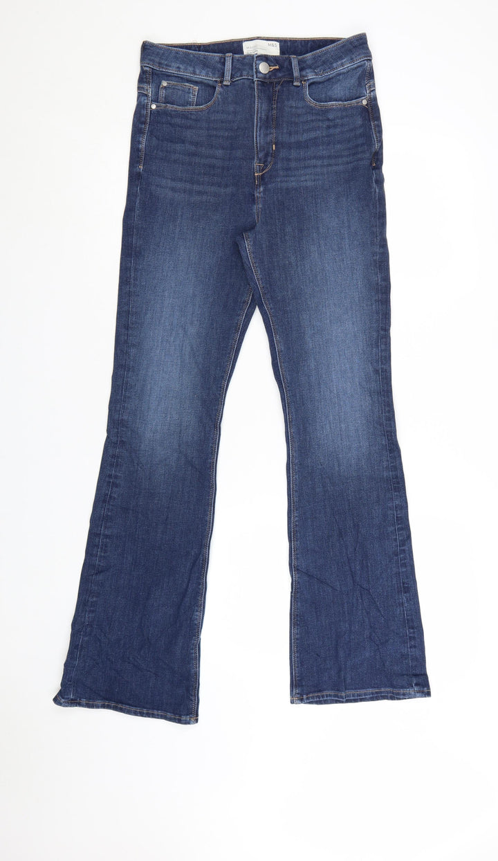 Marks and Spencer Women’s Blue Slim Flare Jeans Size 10 Regular