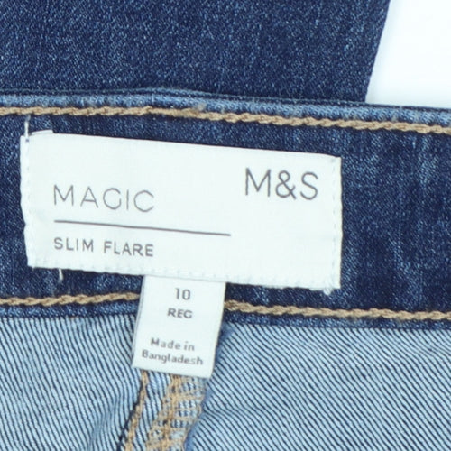 Marks and Spencer Women’s Blue Slim Flare Jeans Size 10 Regular