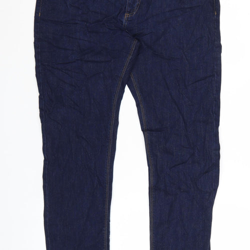 Marks and Spencer Men's Blue Slim Fit Jeans 34/31 Straight Denim