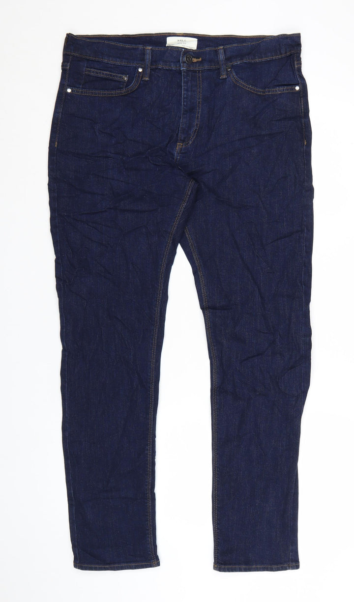 Marks and Spencer Men's Blue Slim Fit Jeans 34/31 Straight Denim