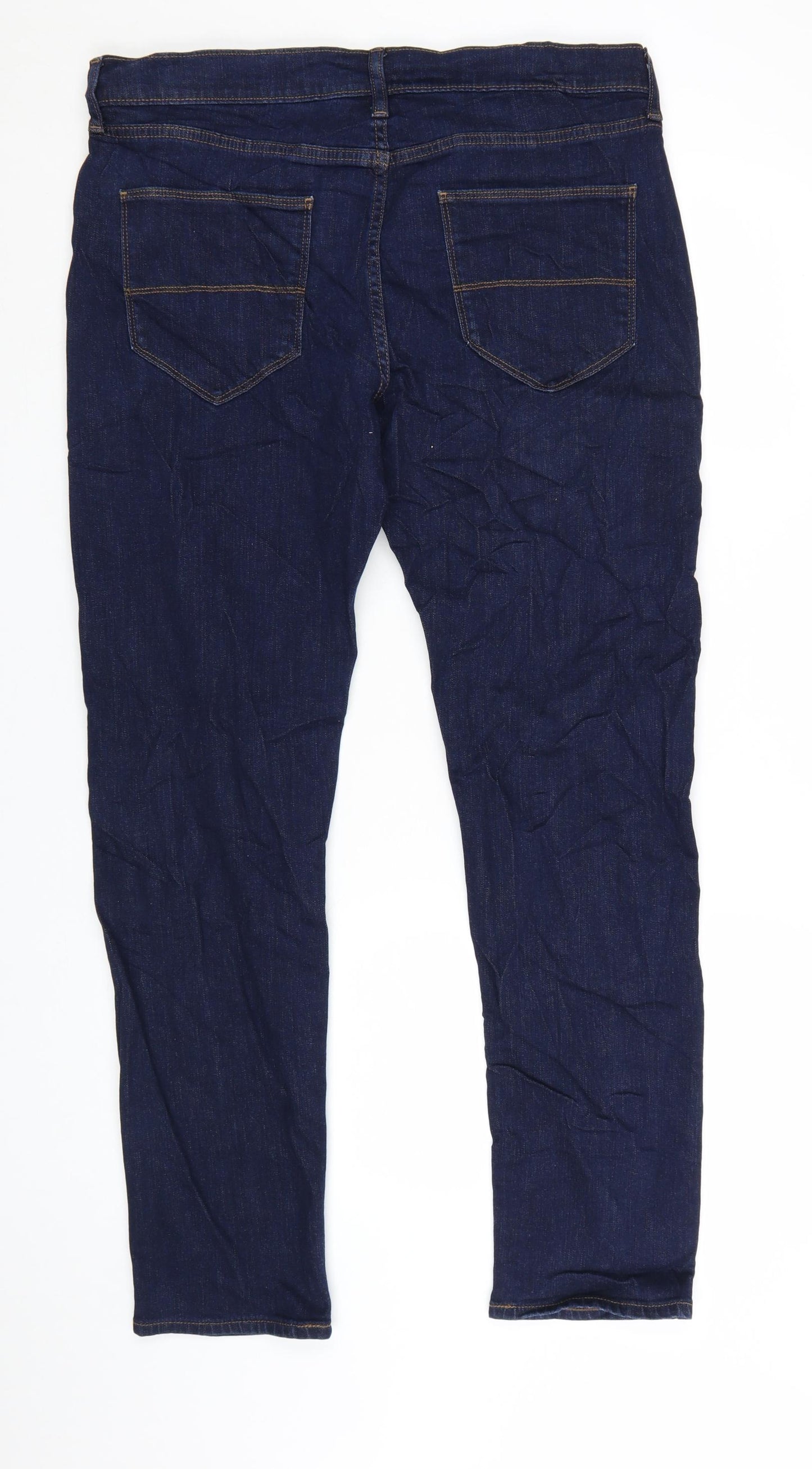 Marks and Spencer Men's Blue Slim Fit Jeans 34/31 Straight Denim