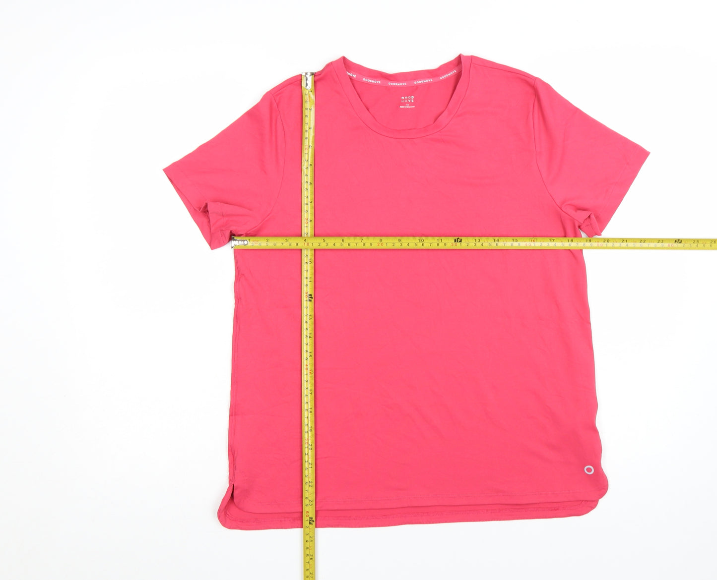 Marks and Spencer Women Pink Size 14 Goodmove Active T-Shirt