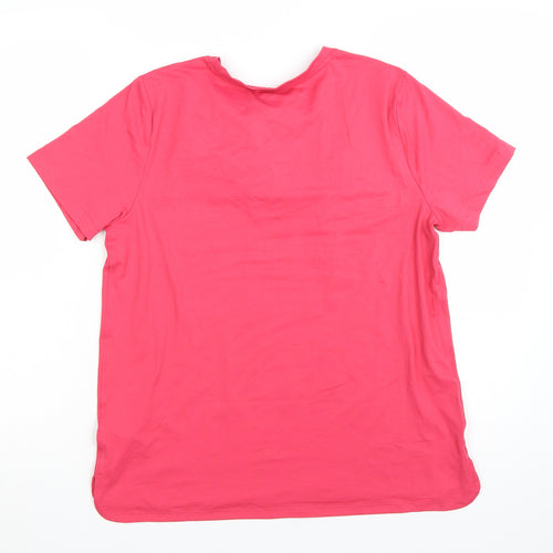Marks and Spencer Women Pink Size 14 Goodmove Active T-Shirt