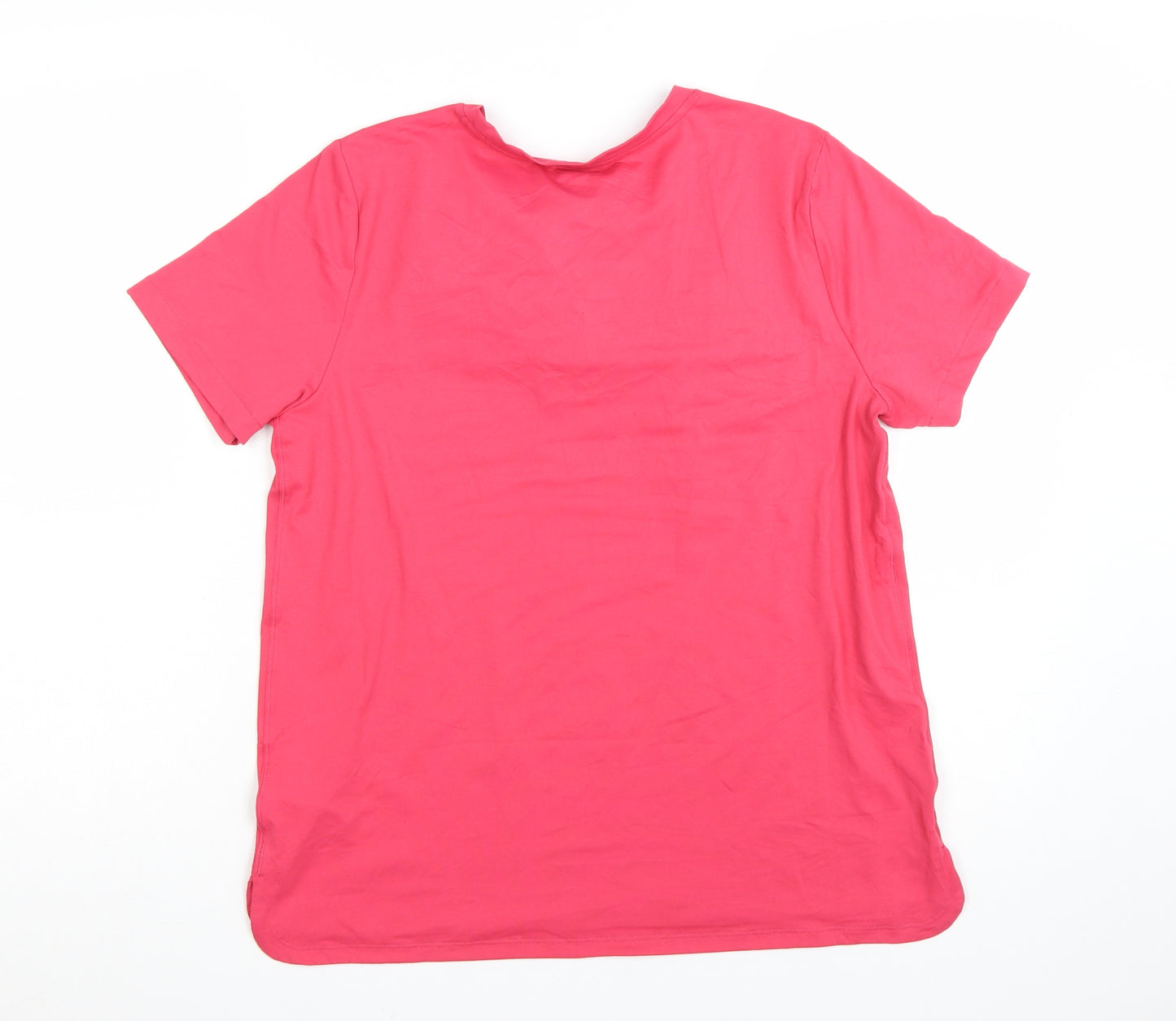 Marks and Spencer Women Pink Size 14 Goodmove Active T-Shirt